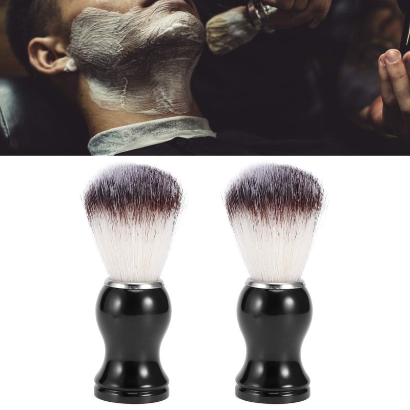 Men Shaving Brush, Light Weight Small Size Easy to Grip Shaving Brush, for Hair Salon