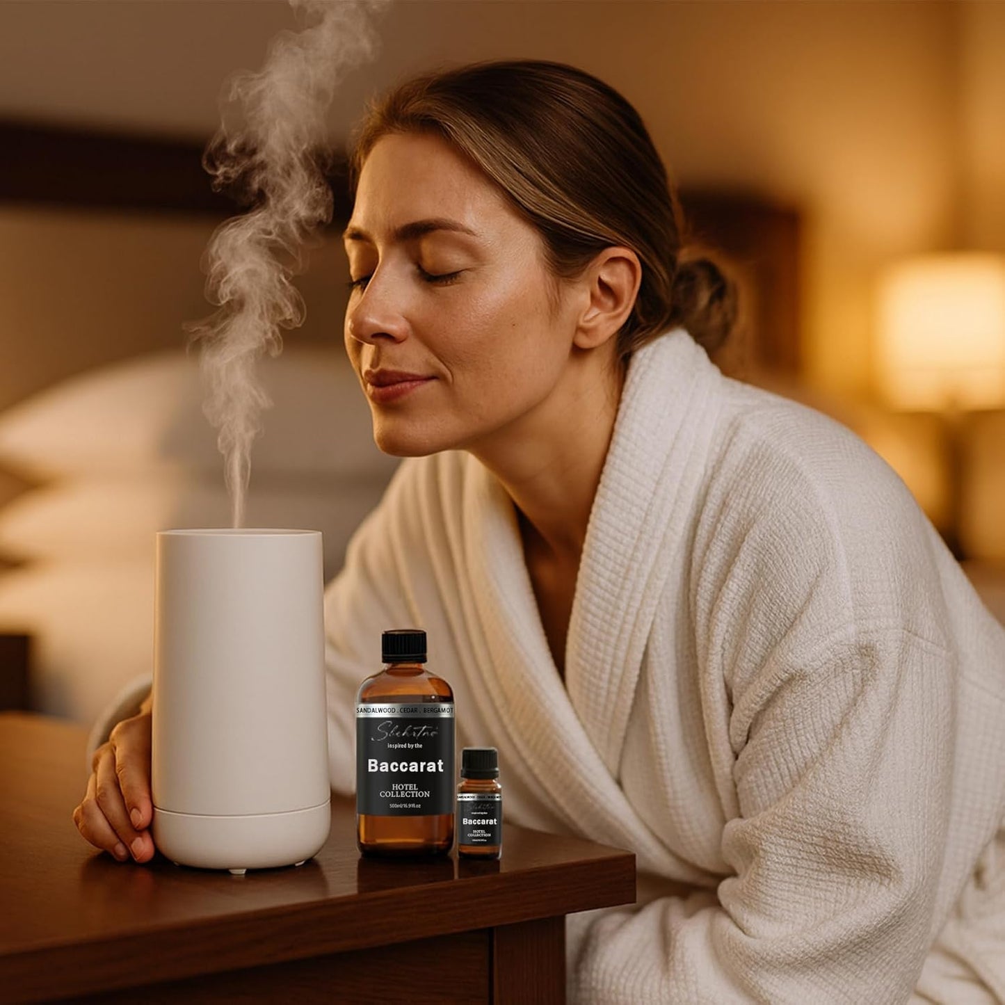 Sandalwood & Bergamot Diffuser Oil - Inspired by Baccarat Hotel Scent | 16.9 Fl Oz for Essential & Waterless Diffusers