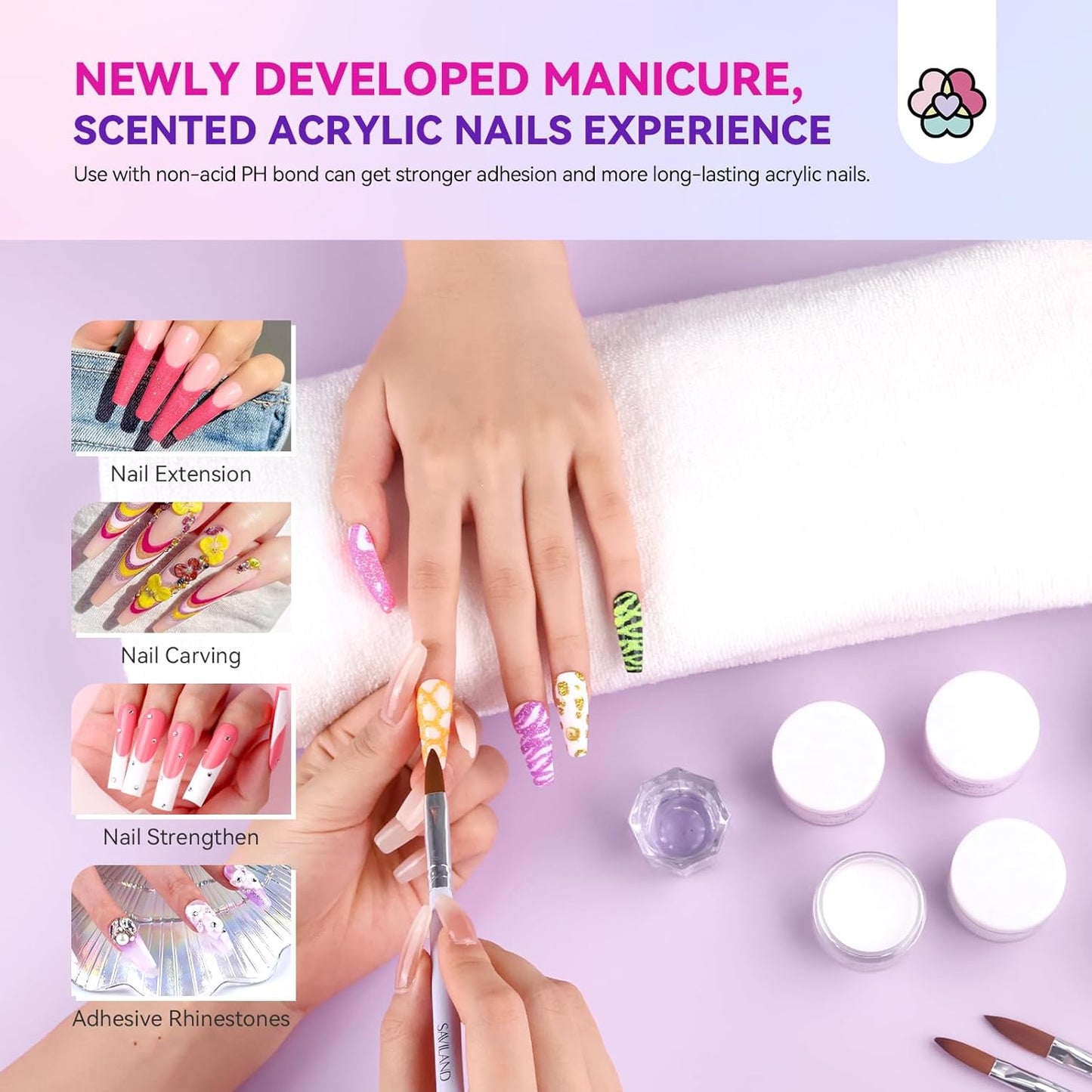 Acrylic Nail Kit for Beginners - Professional DIY Set with Drill, Nail Powder & Liquid Primer | Perfect Christmas Gift