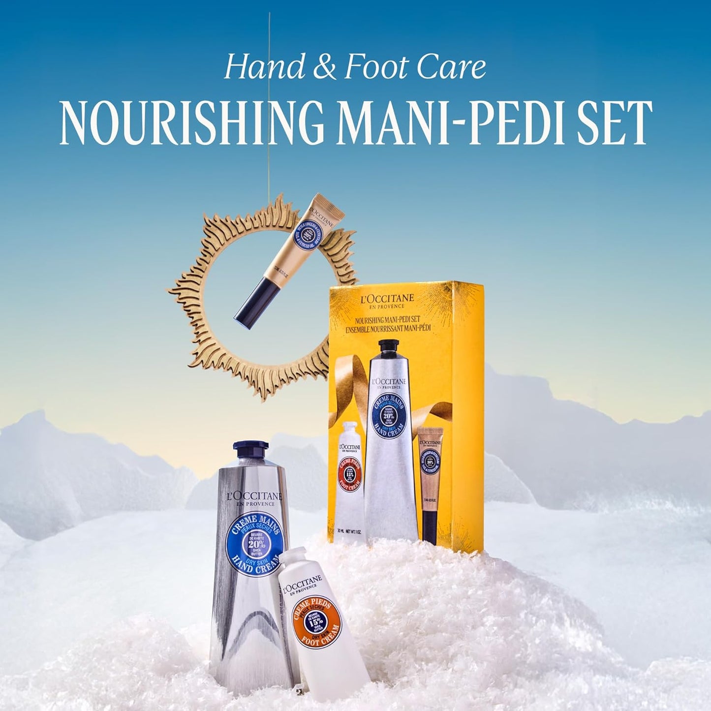 L’Occitane Nourishing Mani-Pedi Gift Set | Shea Butter Hand & Foot Cream Trio for Daily Self-Care