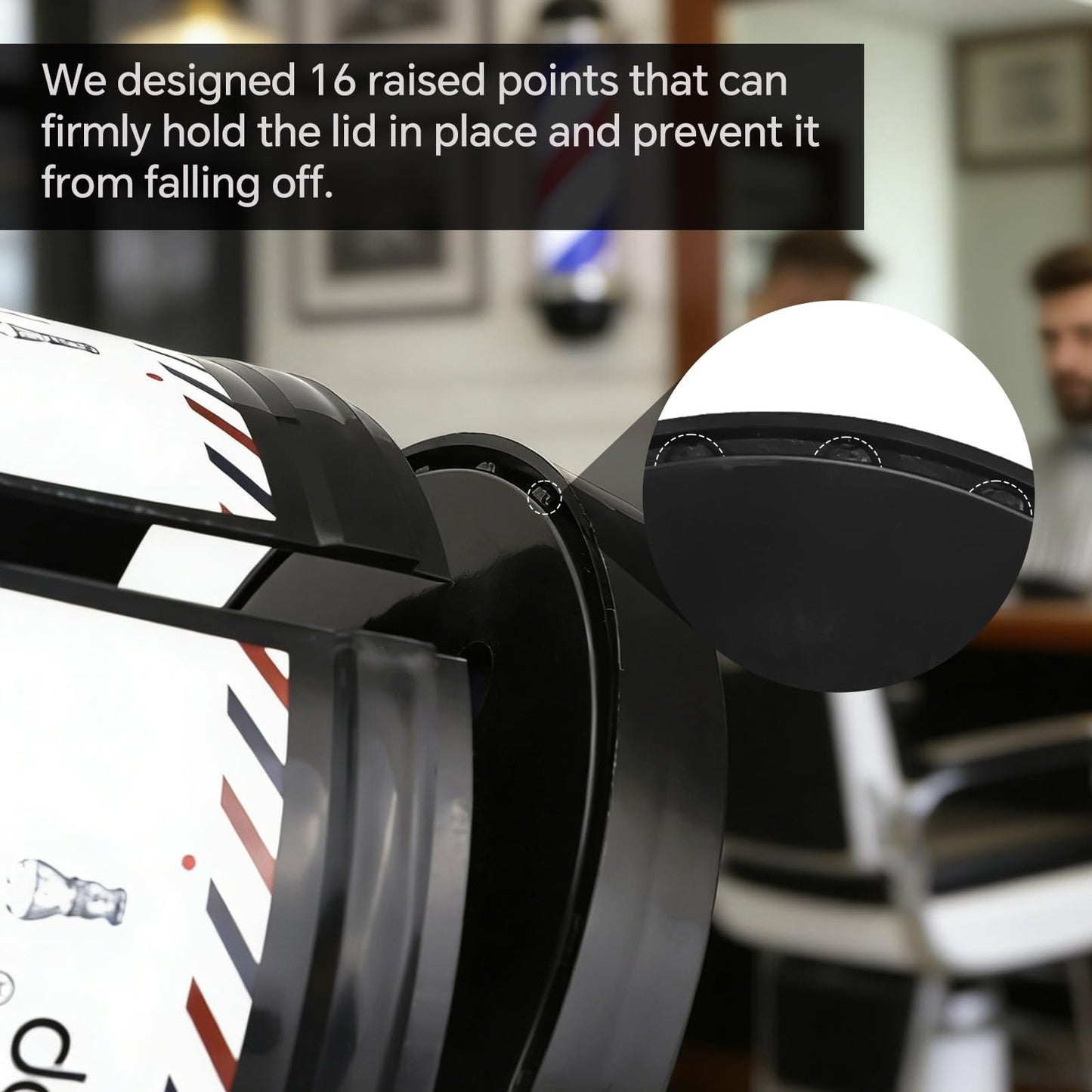 Neck Strip Dispenser + Barber Neck Strips, Wall-mountable Barber Strip Dispenser with Suction Cups, Suitable for Barbershops, Salons, and Home Use, Barber Tape Dispenser with Non-Marking, Non-Slip
