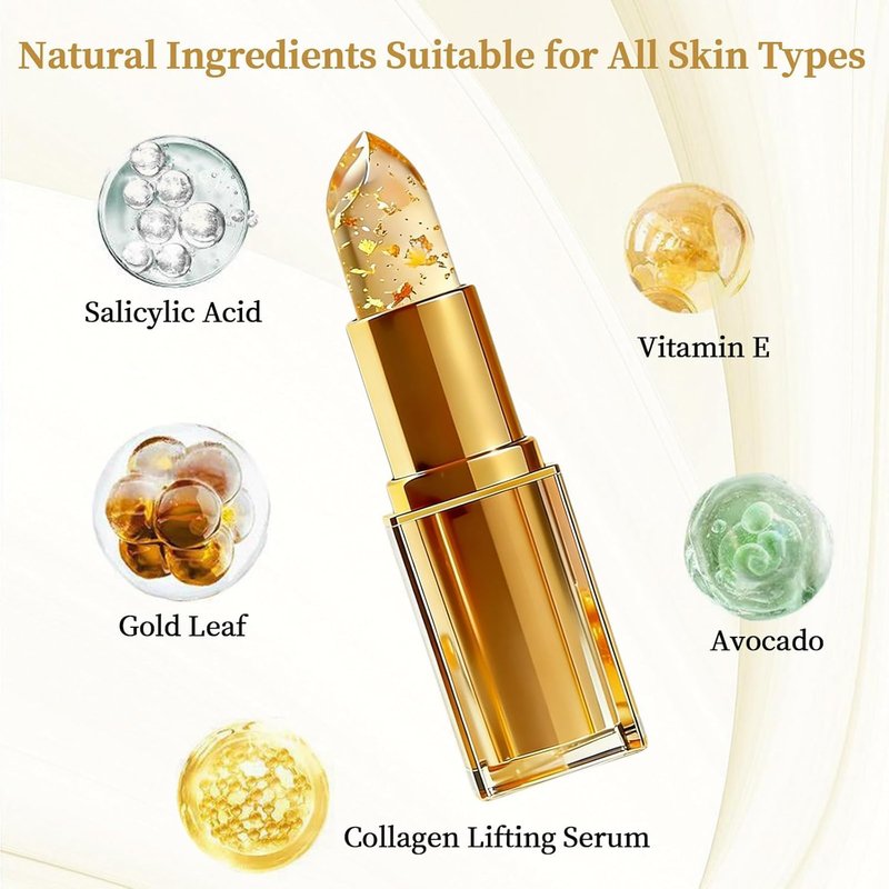 Ph Adjusting Lipstick - Color-Changing Moisturizing Jelly Lipstick With Glossy Shine | Transferproof & Long-Lasting (1 Pcs)