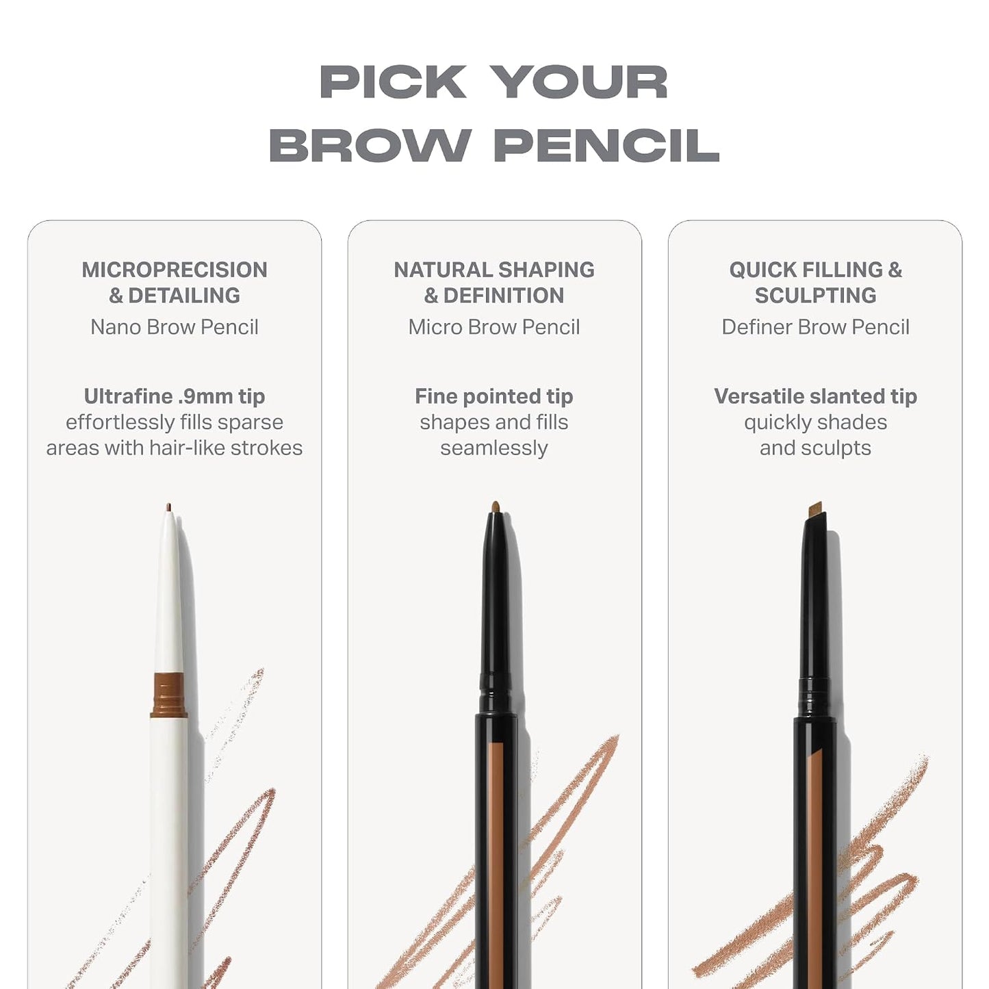Morphe Nano Brow Pencil - Ultrafine Eyebrow Pencil for Hairlike Strokes | Natural Definition in Almond (0.001 oz)