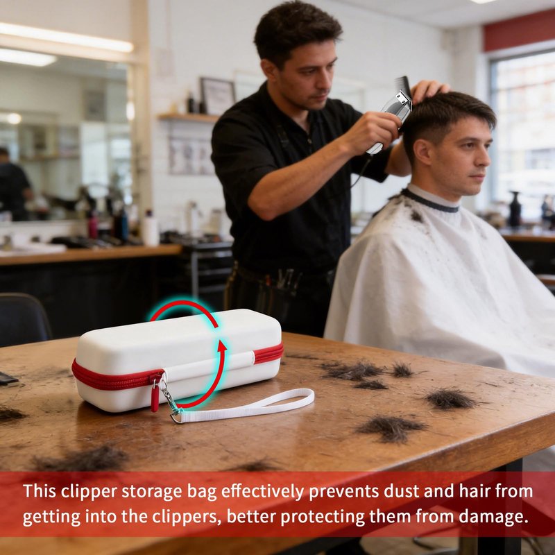 Grapsa Travel Case for Andis Professional T-Outliner Beard & Hair Trimmer Fit Model GTO 04780/04710/04603/04775,Mens Hair Cutting Supplies Organizer Holder with Mesh Pocket for Accessories- Bag Only