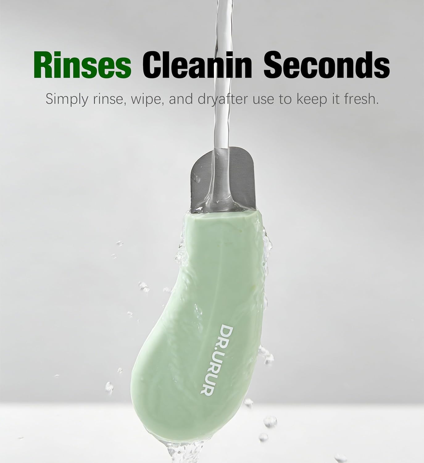 Blackhead Remover Tools - Stainless Steel Face Spatula for Deep Skin Cleansing | Green Color