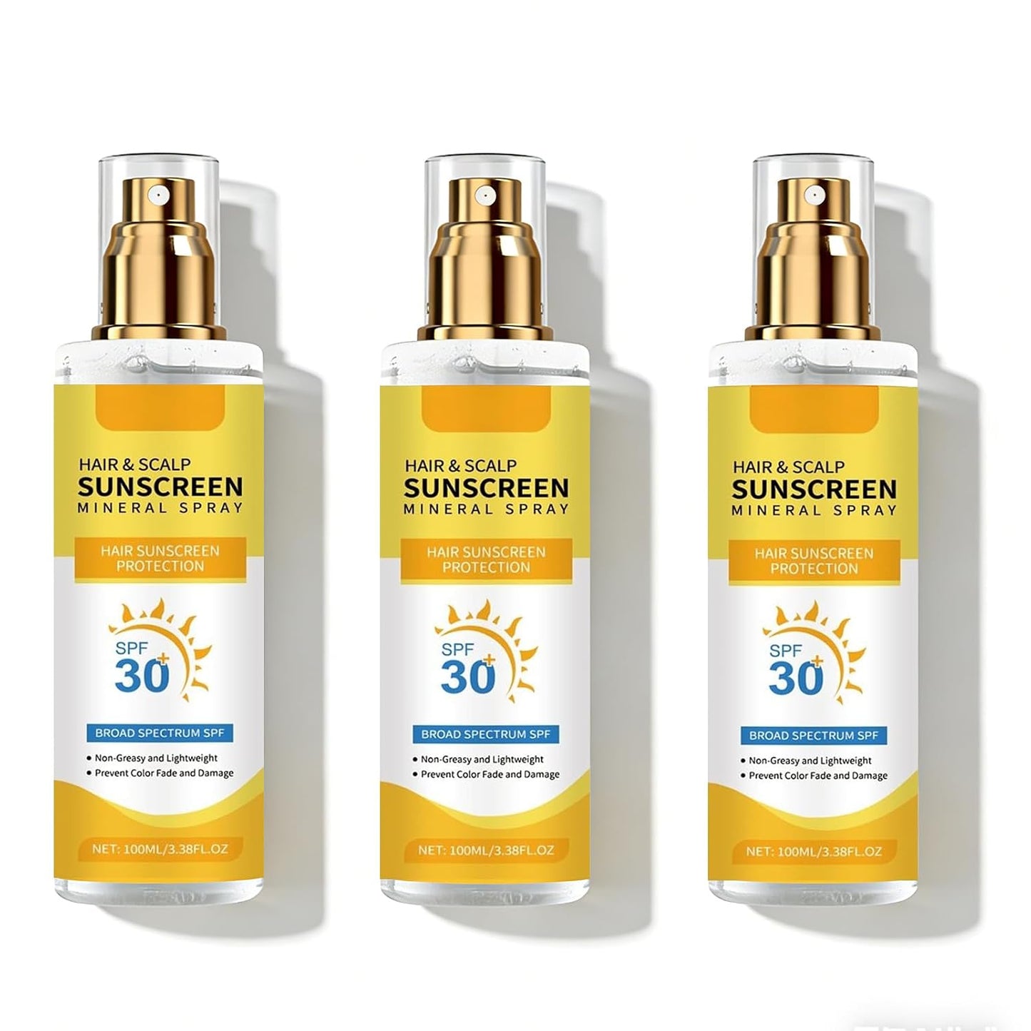 Hair & Scalp Sunscreen Spray SPF 30+ | Lightweight UV Protection, Non-Greasy Formula, Water-Resistant