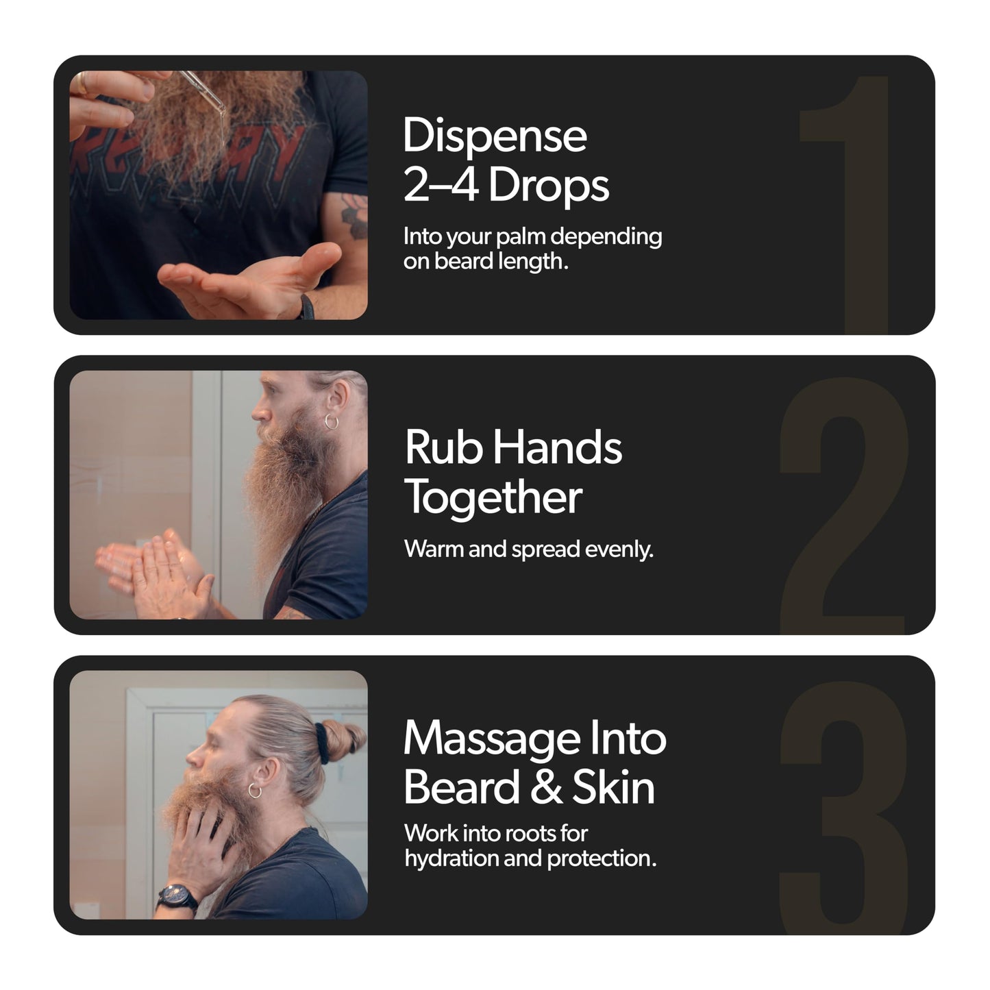 The Beard Struggle - Day Liquid Tonic Beard Oil - Gold Collection, Hoenir's Poem - Beard Oil for Men - Moisturize, Softens Hair, Reduces Itch - Day Time Beard Growth Oil (1 Fl oz)