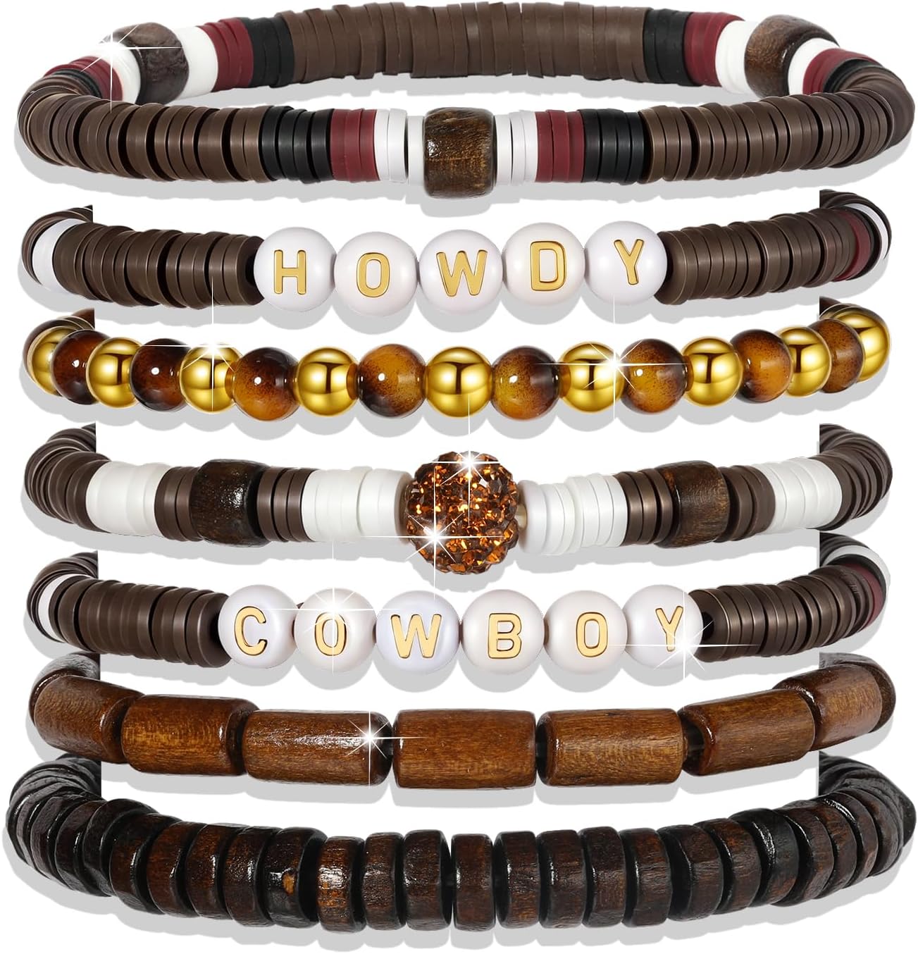 Friendship Bracelets Set - Colorful Beaded Stretchable Bracelets for Teens | Stackable Gift Ideas for Holidays