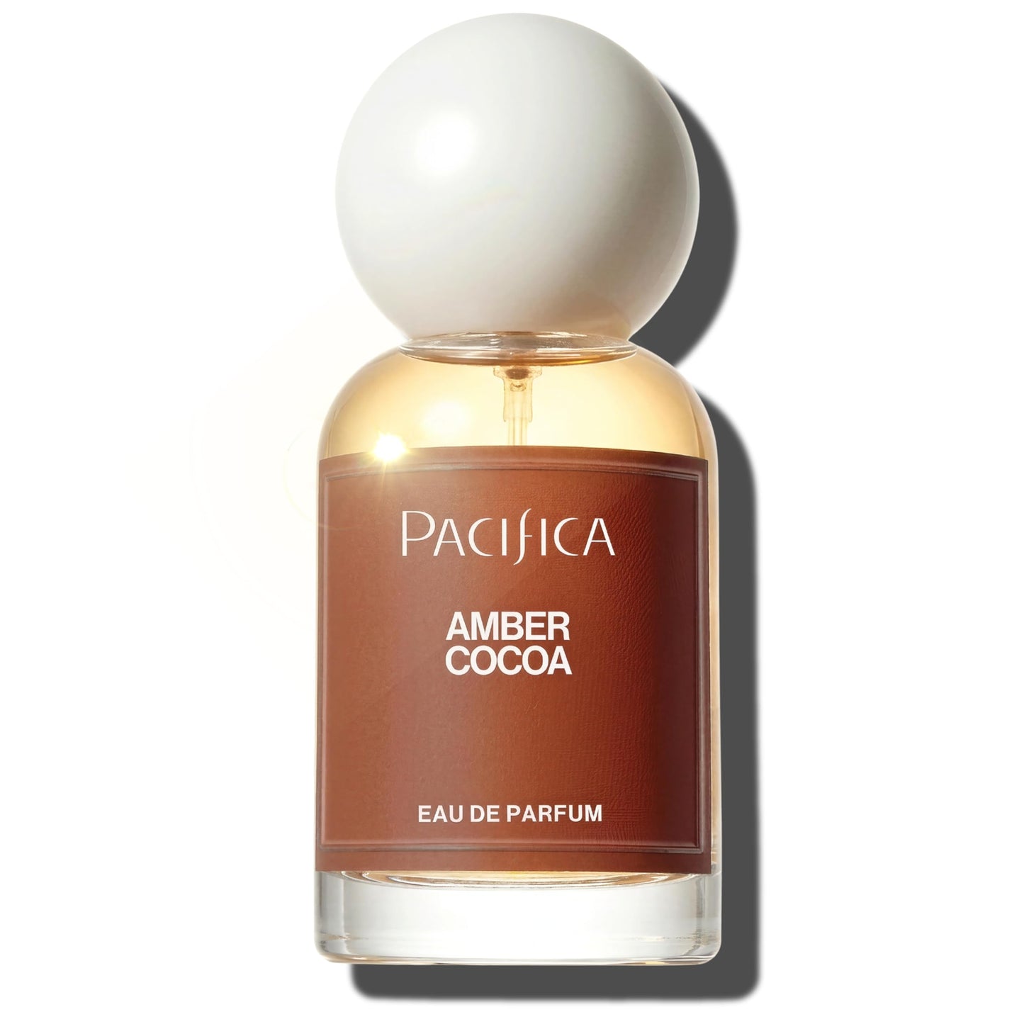 Pacifica Amber Cocoa Eau de Parfum – Warm Spiced Gourmand Perfume for Women with Cinnamon, Coffee, Vanilla & Sandalwood, Long Lasting, Vegan, Cruelty-Free, Paraben-Free, 1 fl oz