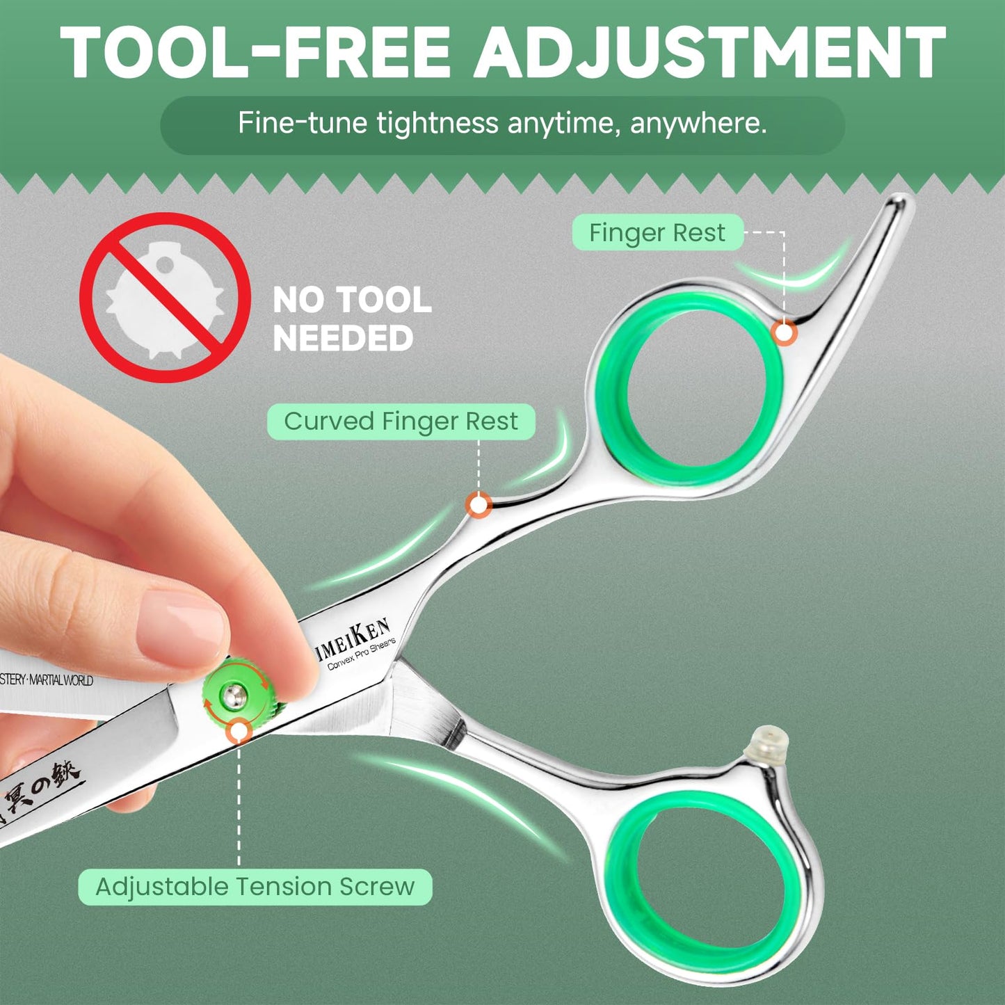 SEIMEIKEN Hair Cutting Scissors, 6" Haircut Scissors