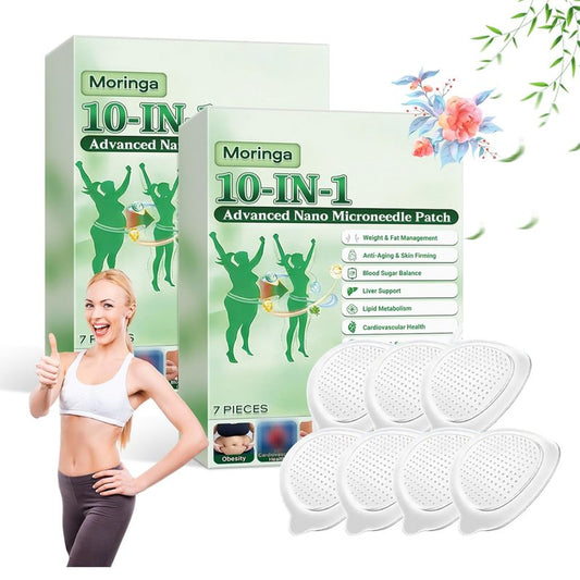 Moringa Berberine X Nad Patches - Advanced 10-in-1 Nano Microdarts Skin Patch for All Skin Types | 2 Boxes