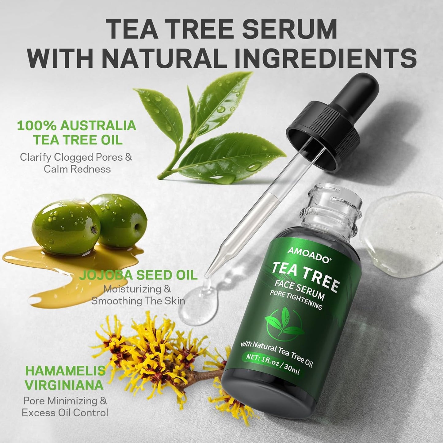 Blackhead Remover Peel Off Face Mask Set - Charcoal & Tea Tree Oil Duo for Deep Cleansing | 2-in-1 Pore Tightening Solution
