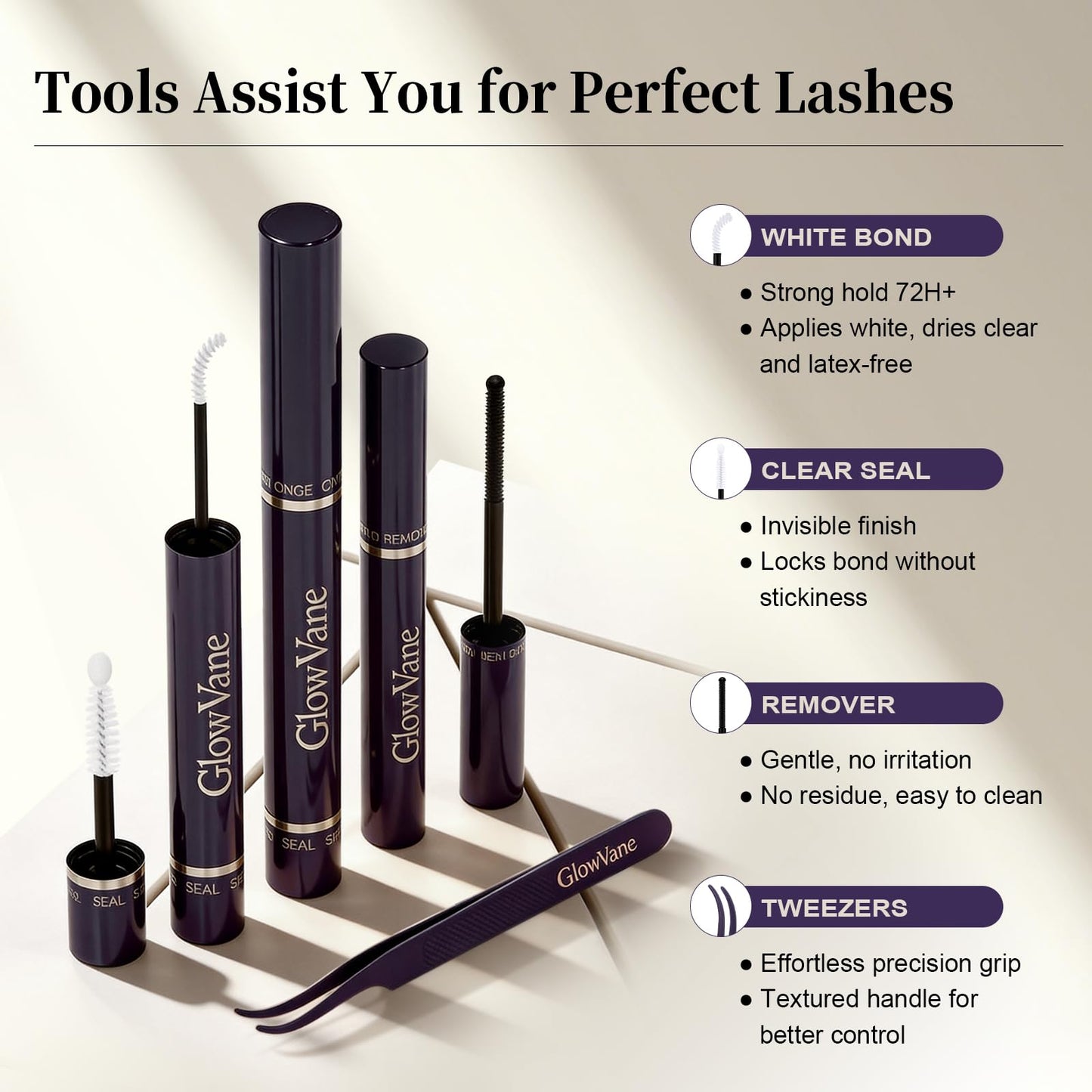 GlowVane True-Curve Lash Clusters Kit, Soft Natural Look Eyelash Clusters for All-Day Comfort, 0.03mm Wispy D Curl Lashes, 8-18mm Lightweight Curved Band Lashes, Beginner-Friendly (Winkie Kit)