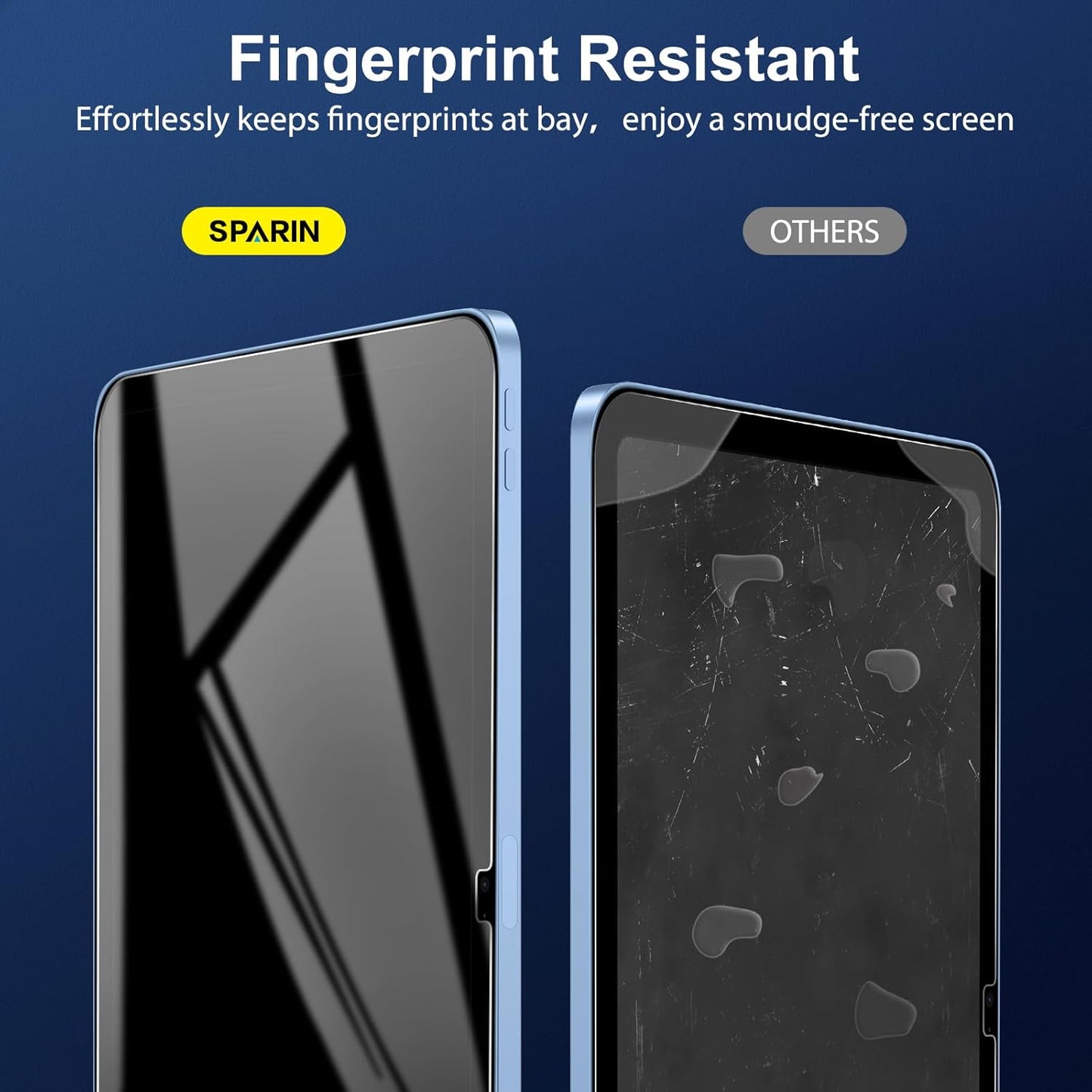 SPARIN iPad Screen Protector - 2 Pack Tempered Glass for 11 Inch & 10.9 Inch | Case Friendly, Anti-Scratch, Touch Sensitive