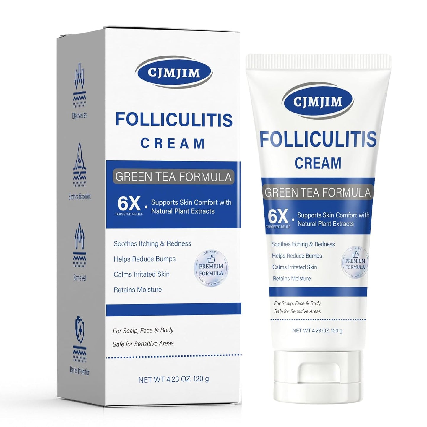 Folliculitis Care Cream - Soothing Formula for Razor Bumps & Ingrown Hairs | 120g