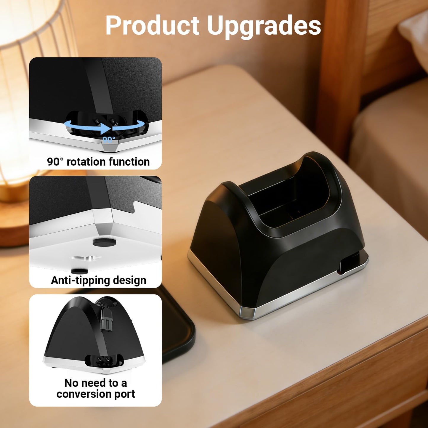 Charging Stand Compatible with Wahl Professional Cordless Clipper Charger Dock Compatible with Wahl Sterling and 5-Star Clippers 8148 8481 8591 81919 Replacement Parts 3801 Adapter