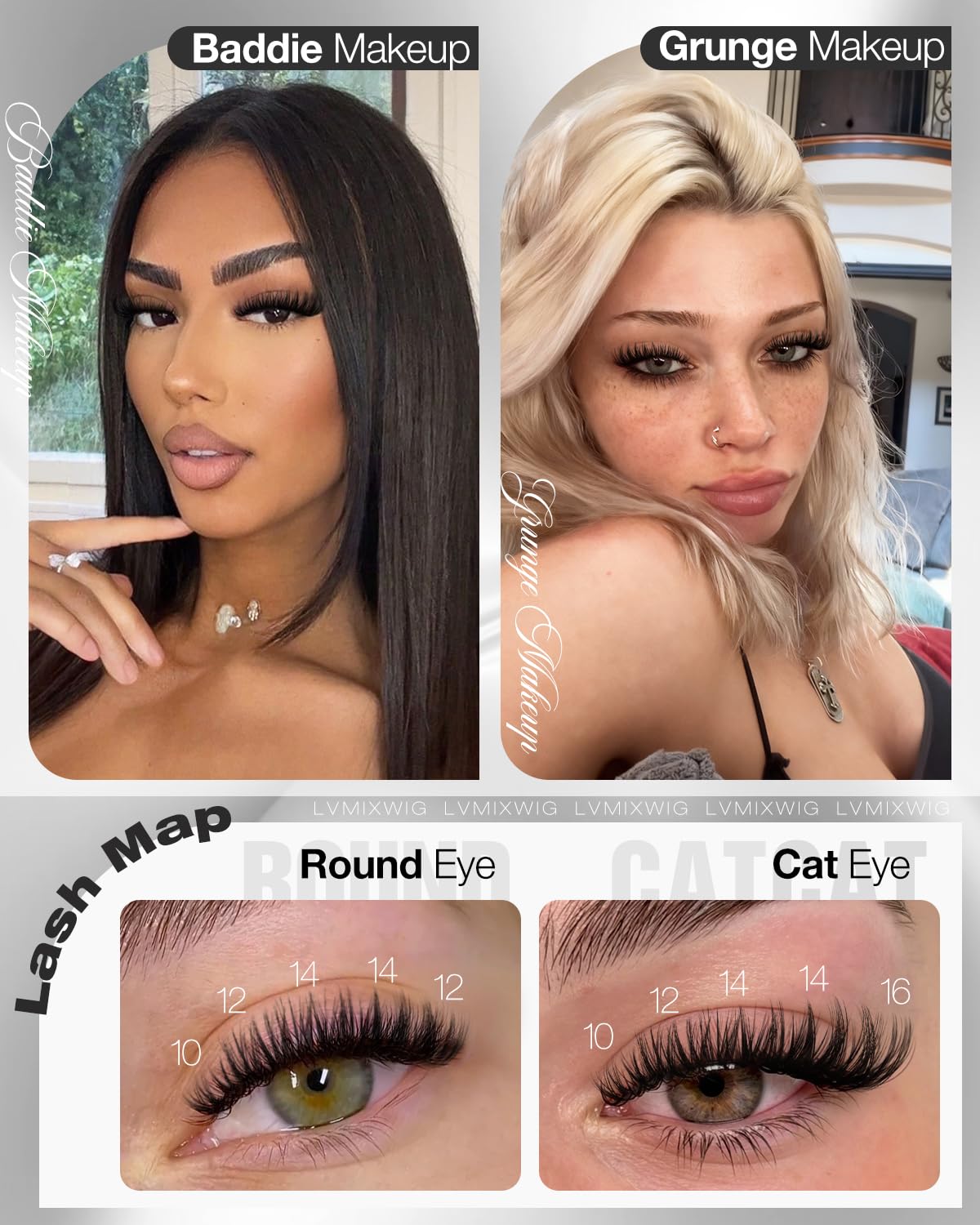 Eyelash Clusters - Portable Wispy Individual Lashes for Travel | Mini Pack 10-16MM CD Curly Extensions