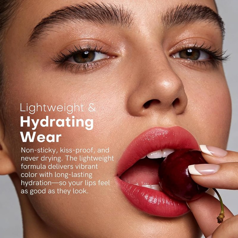 Lip Tint Stain Set - 2 PCS Korean Waterproof Liquid Blush & Lip Stain | Lightweight, Non-Sticky, Matte Finish