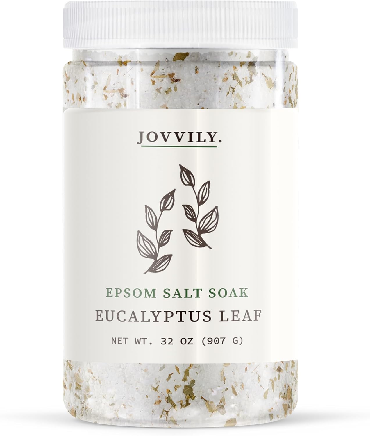 Epsom Salt Soaking Solution with Eucalyptus Leaf & Oil - Relaxing Aromatherapy (2 Pounds)
