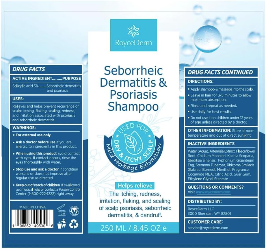 Seborrheic Dermatitis & Psoriasis Treatment Set - Scalp Therapy Cream, Shampoo & Conditioner for Itching, Flaking Relief | 3-Piece System