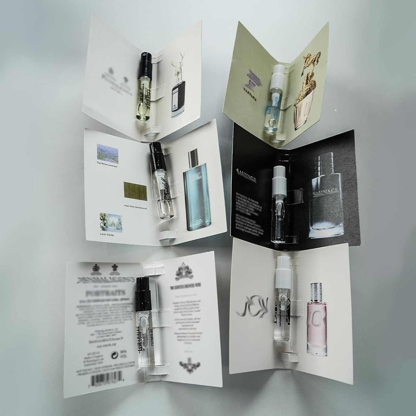Men’s Cologne Samples Set - 22PCS Designer Fragrance Discovery Kit | Travel Size Vials for Gifting