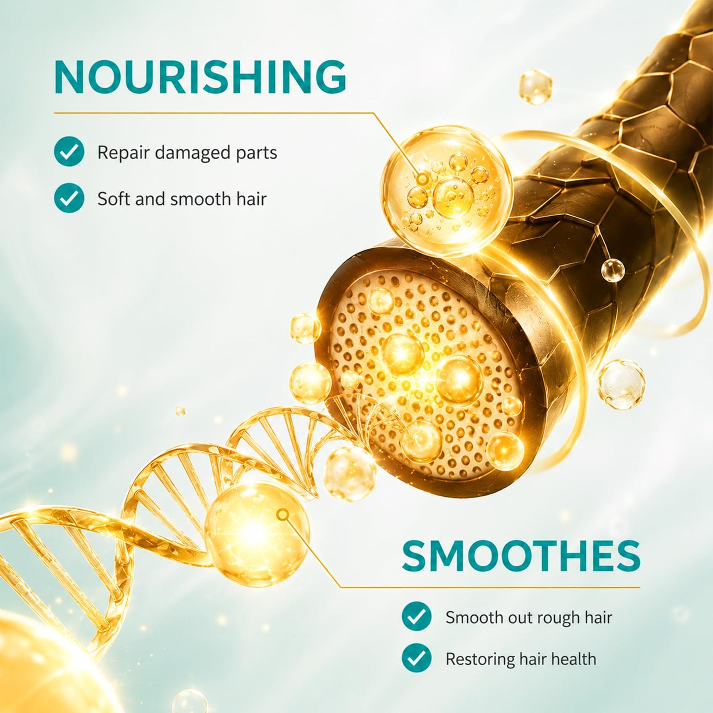 TRIMYFITER Argan Oil, Hair Oil for Frizzy Hair, Hair Care Oil Natural Serum Help Split Ends Dry Scalp Hair Care Products Strengthen Dry Damaged Curly Long Curly Hair Treatment Heat Protectant