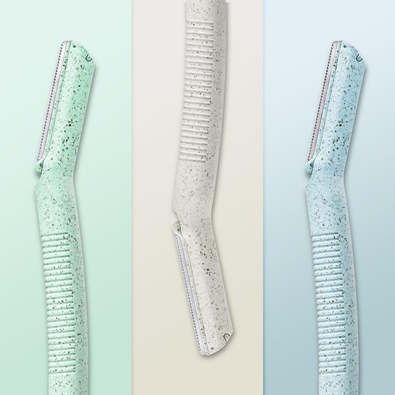 ENNVA 3pcs Dermaplane Facial Hair Removal Razor for Women - Anti-Cutting Protective Blades, Ergonomic Handle, Hygienic Disposable Blades