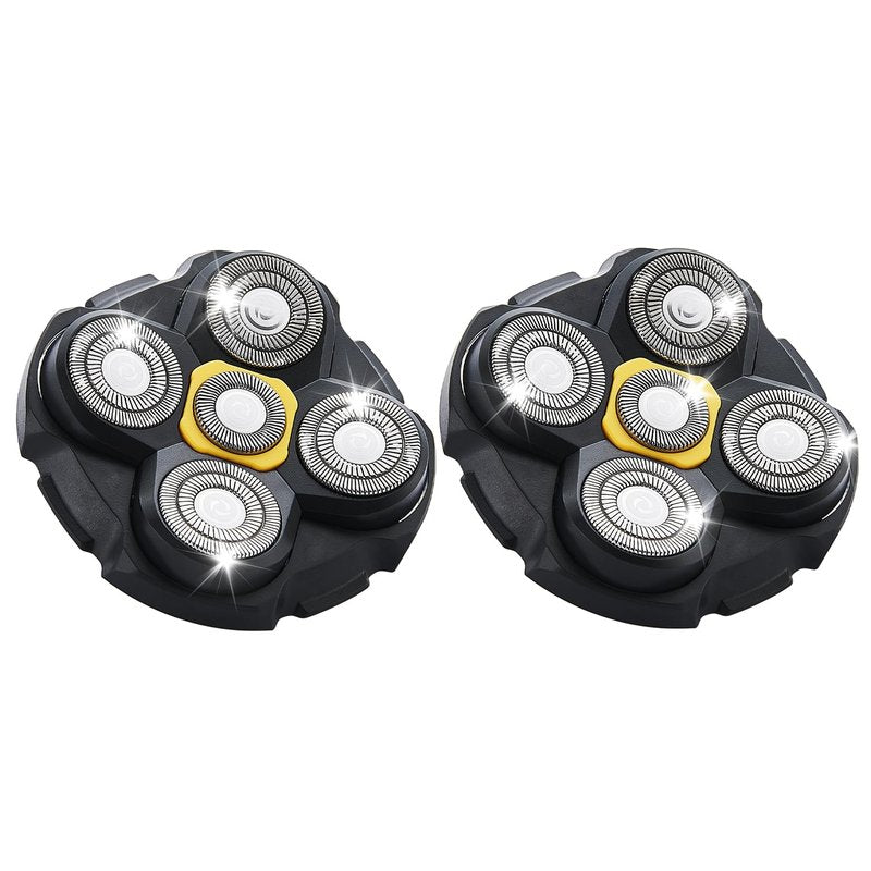 Shaver Replacement Heads Compatible with Microtouch Titanium Head Shaver, for Bald Men 2 Pack