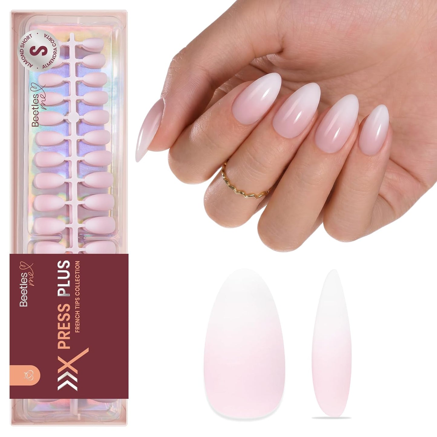 Beetles Press-On Nail Glue - Quick-Drying 10ml Brush-On Adhesive for Acrylic & Fake Nails | Long-Lasting Summer Manicure