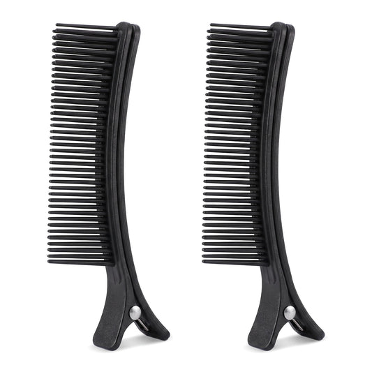 2pcs Hair Sectioning Clips Stylist Nonslip Hair Clips Comb for Professional Salon Sectioning Haircuts Dying DIY Accessories