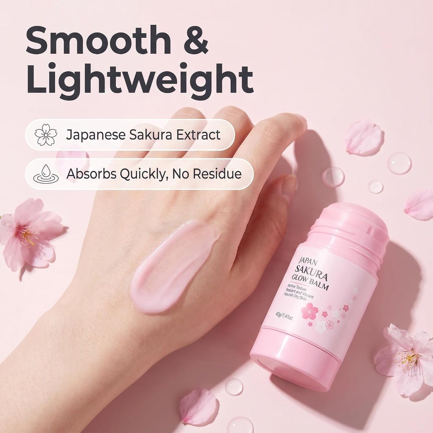 Sakura Foot Heel Stick - Deep-Repair Anti-Aging Balm with Shea Butter | Cracked Heel Treatment for Feet, Hands & Elbows