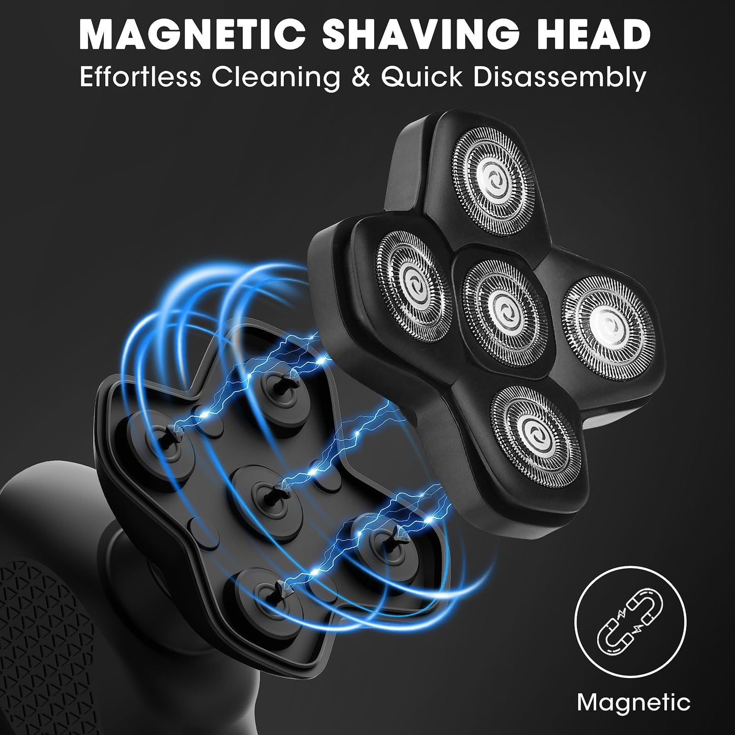 Manscape Body and Ball Trimmer for Men, Bald Head & Body Shaver, Mens Grooming Kits Pubic Groin Hair Trimmer, Body Groomer Electric Razors for Smooth Shaving, IPX7 Waterproof