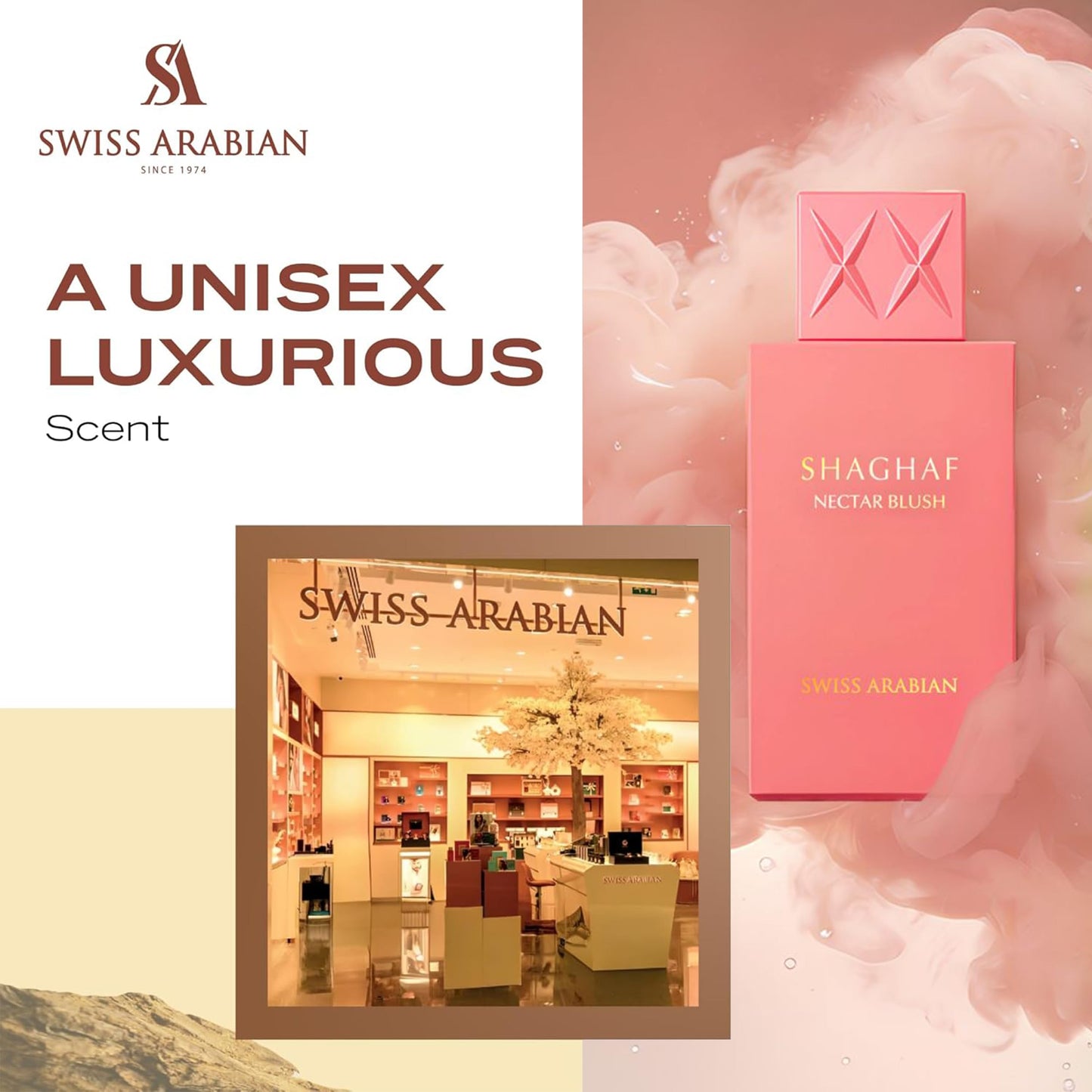 Swiss Arabian Shaghaf Oud Nectar Blush Eau de Parfum 75 ml (Fresh)
