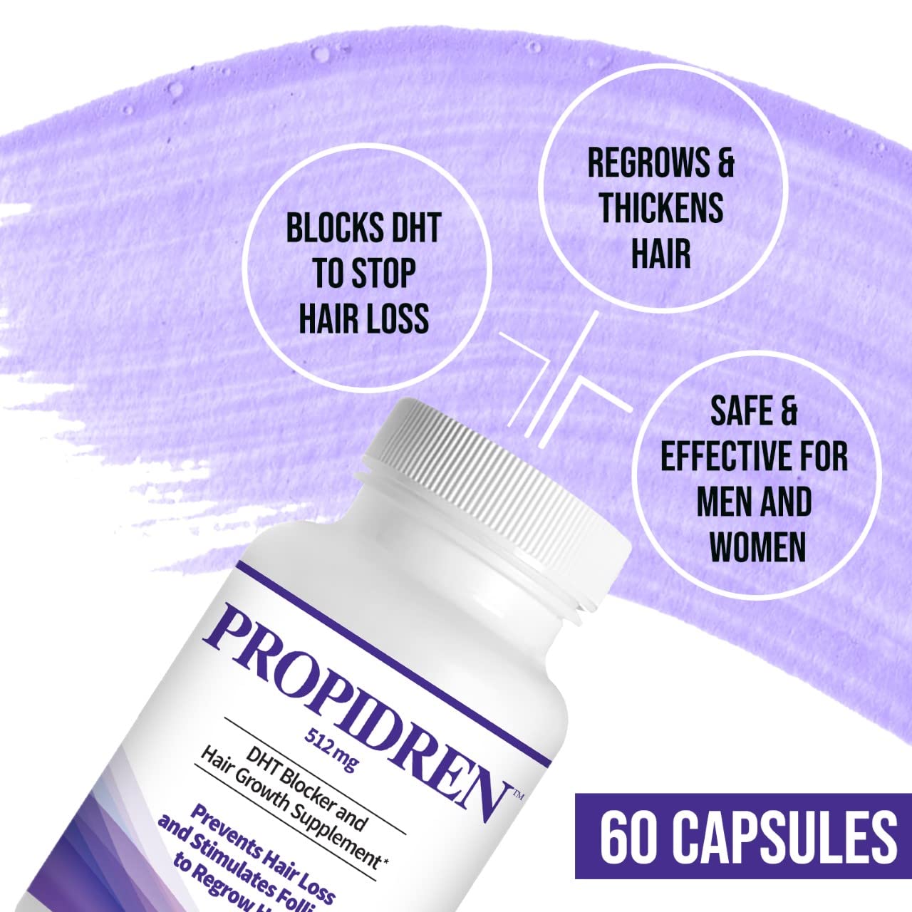 Propidren DHT Blocker & Hair Growth Pills To Stop Hair Loss and Regrow Hair