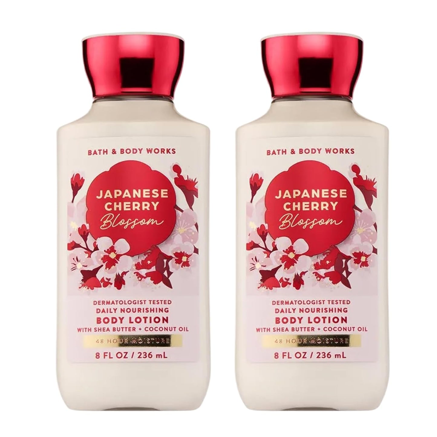 Japanese Cherry Blossom Body Lotion - Lightweight Daily Moisturizer with Shea Butter & Coconut Oil | 8 fl oz
