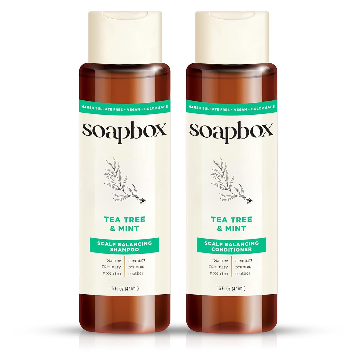 Keratin & Raspberry Seed Oil Shampoo & Conditioner Set - Shiny, Smooth Hair | 16 oz Each, Clean Ingredients