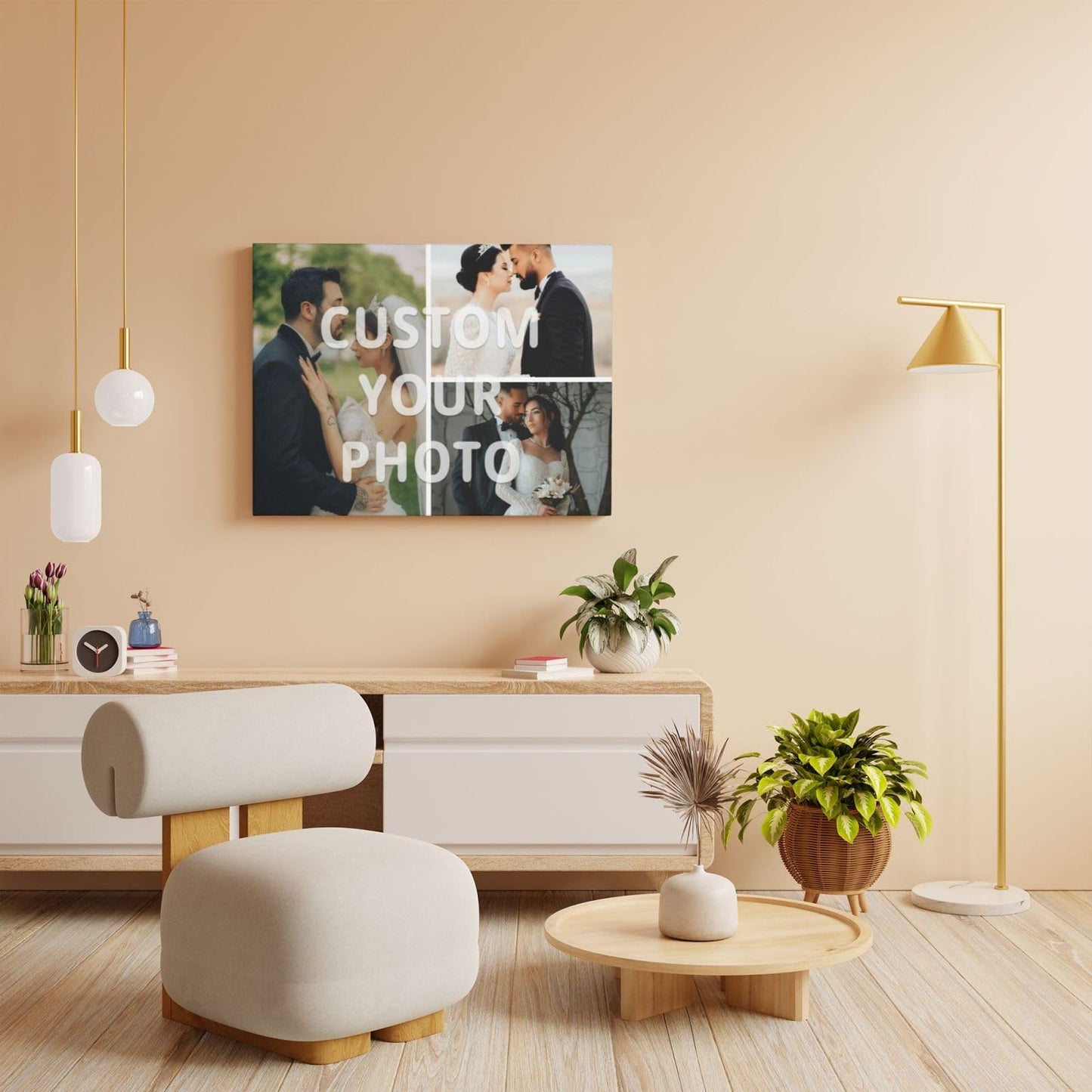 Byxhuc Horizontal 30x40cm Picture Canvas Customized, Picture for Living Room Walls, Fotos Personalizadas Para Pared, Personalized Canvas Wall Art Prints, Custom Family Wall Art, Large Custom Gifts