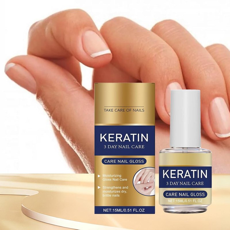 Keratin Nail Care Oil - Intensive Hydration & Repair for Dry, Brittle Nails | 2-Pack