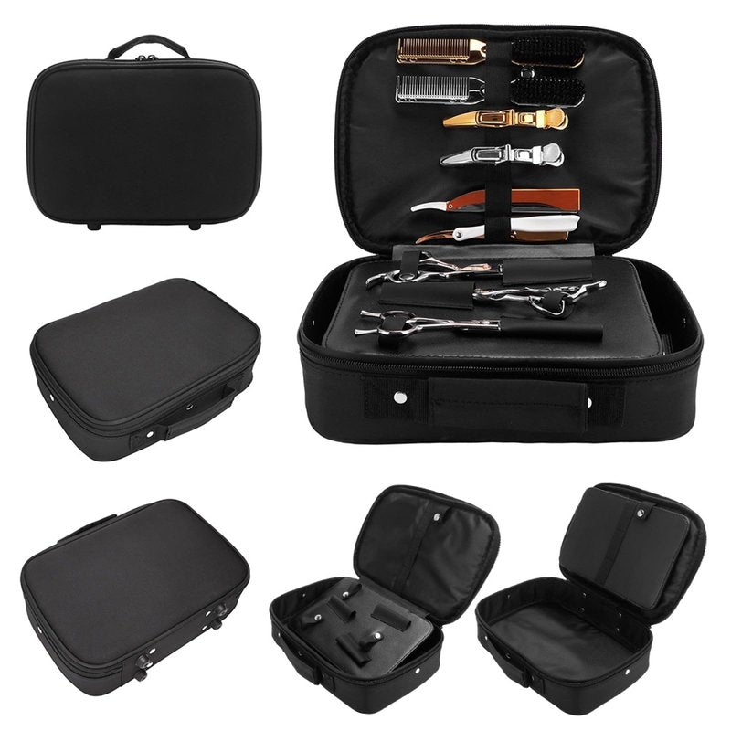 CRSUSUKJ Hard Travel Case for Hair Clippers, Hair Cutting Barber Supplies Organizer Bag, Hairdressing Tools Storage Carrying Case, Professional Hair Cutting Storage Organizer for Scissors