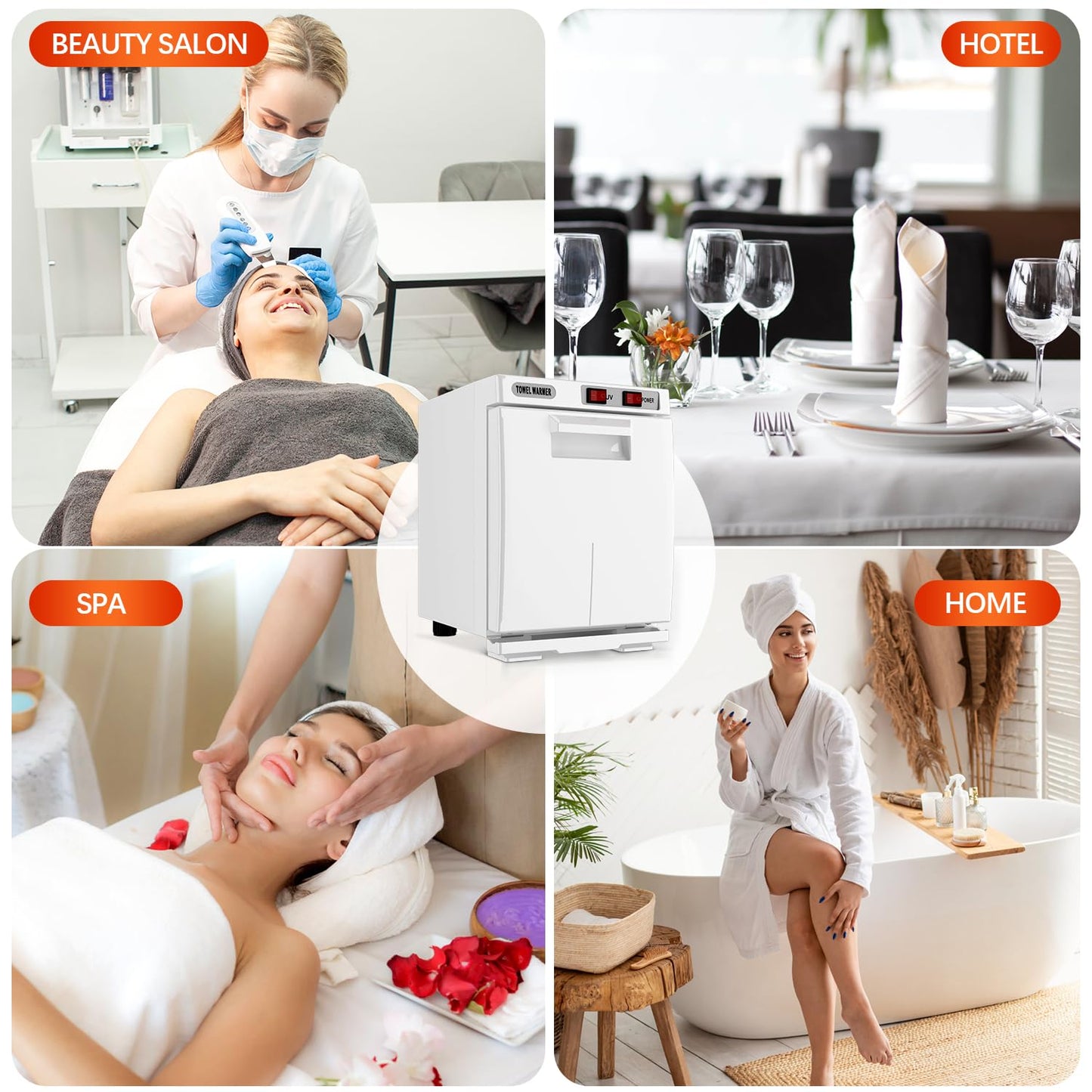Towel Warmer Cabinet - 5L Hot Towel Heater for Spa & Salon Use | Ideal for Home & Beauty Treatments