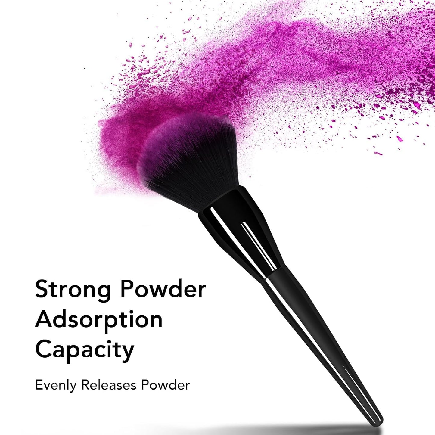 Large Powder Brush - Professional Makeup Tool for Flawless Blending | Vegan Cruelty-Free Bristles