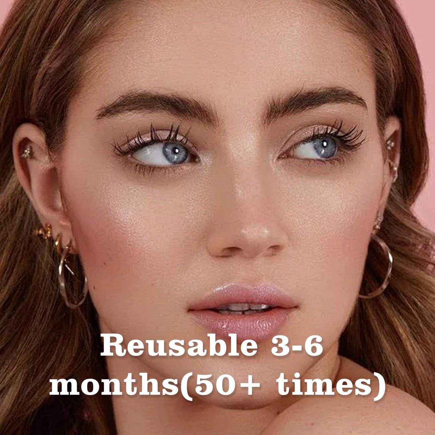 Meylora Magnetic Lashes,2026 New Magnetic Eyelashes with Applicator Natural Look,No Glue Needed Reusable Eyelashes Kit for Women(02+03+06)