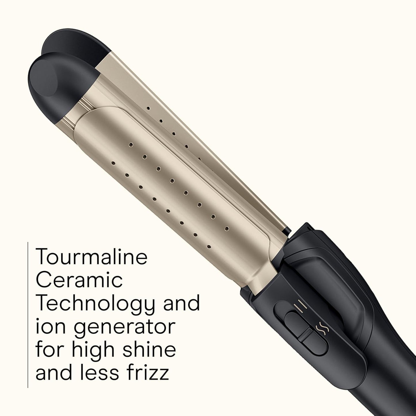 INFINITI PRO CONAIR 2-in-1 Hair Styler | Travel Flat Iron & Curling Iron, Tourmaline Ceramic, Dark Gray, 1¼" Plates