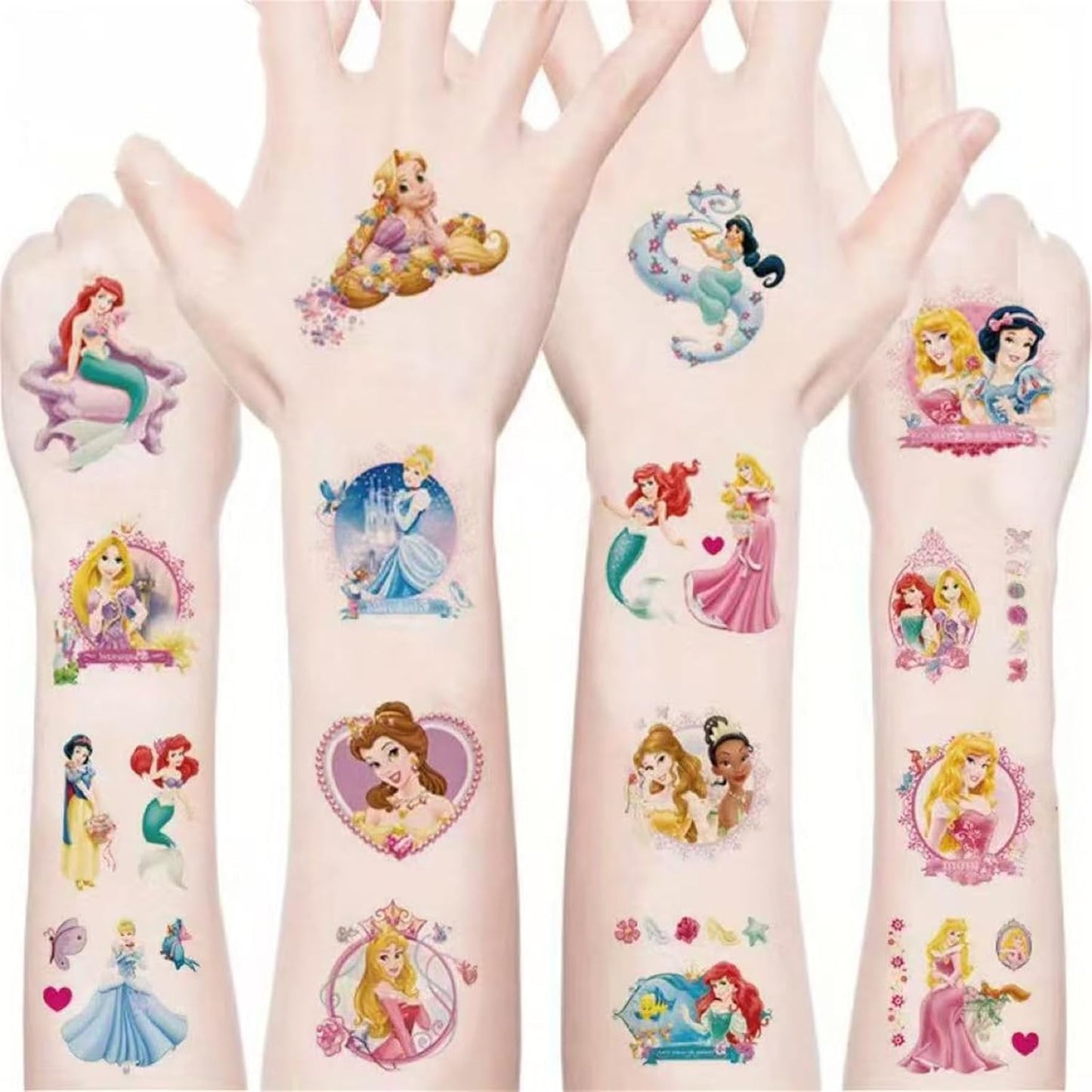 Temporary Tattoos for Adults - 40 Cute Princess Party Favors | Fun Birthday Decorations & Game Rewards