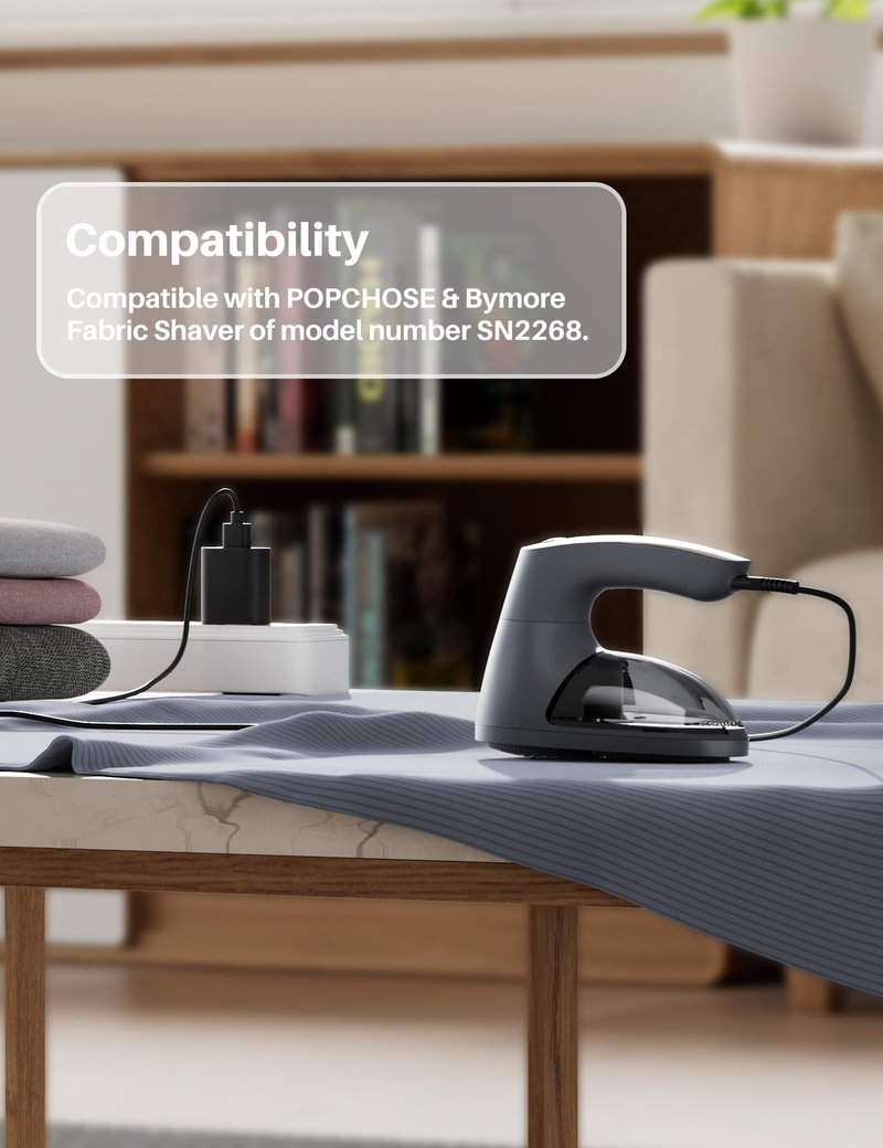 POPCHOSE Replacement USB Charging Cable, Charger Cord Compatible Fabric Shaver SN2268, Fit for Bymore Lint Remover SN2268 Fuzzs Pills Pilling Trimmer 5V Power Cord Charging Line