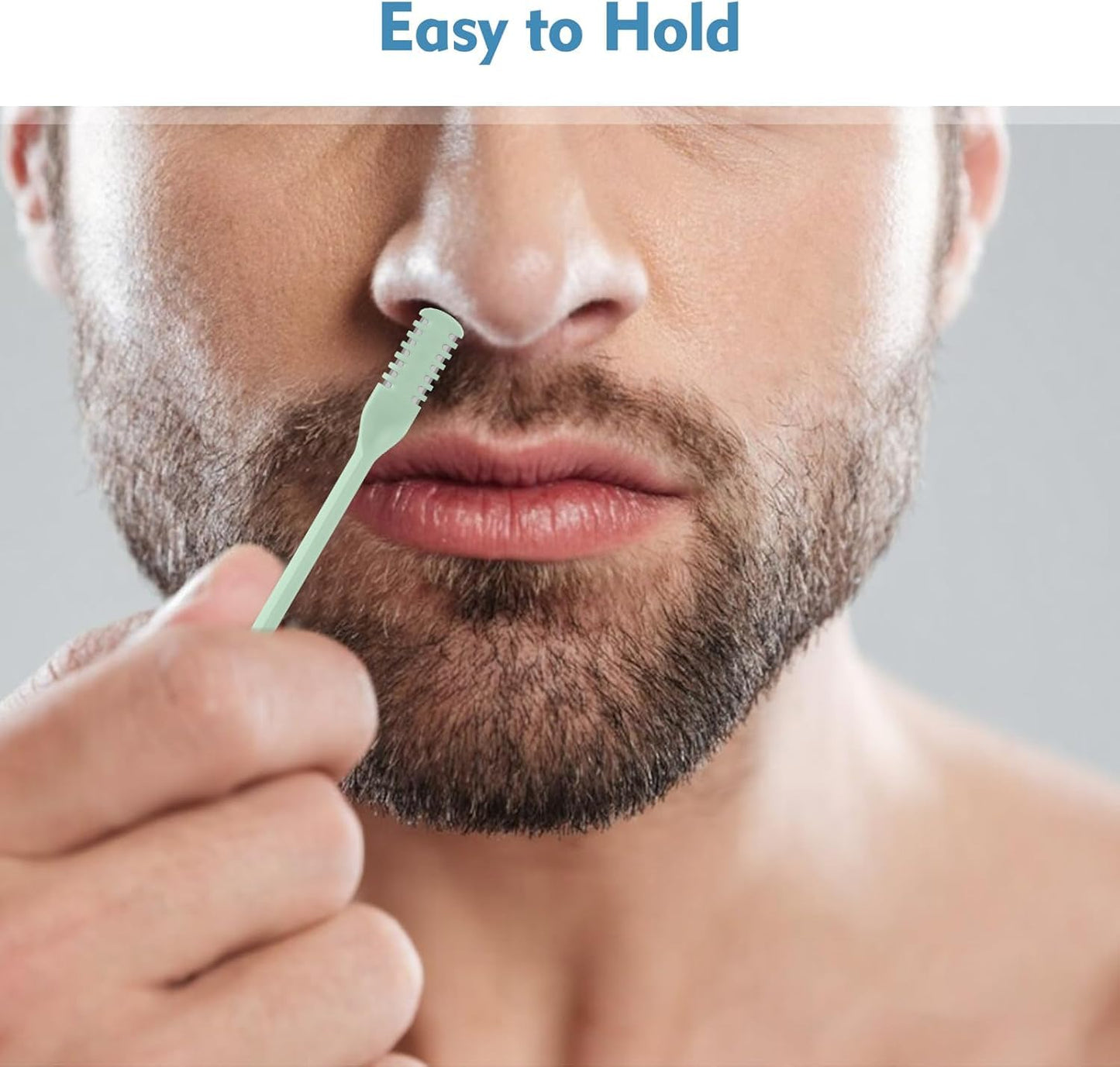 5 Pcs 2-in-1 Nasal Hair Cutter, Double Sided Nose Hair Cutter, Portable 360° Rotating Manual Nose Hair Trimmer for Men and Women, Colorful