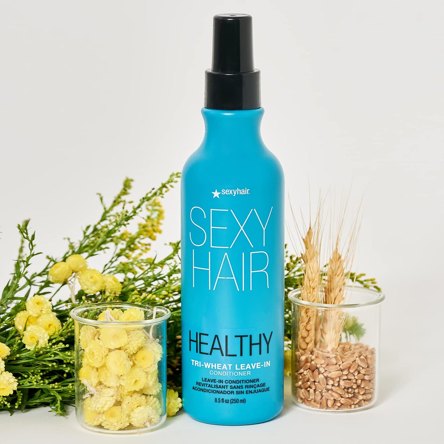 SexyHair Healthy Tri-Wheat Leave-In Conditioner - 90% Better Detangling & Reduced Breakage | Moisturizes & Adds Shine