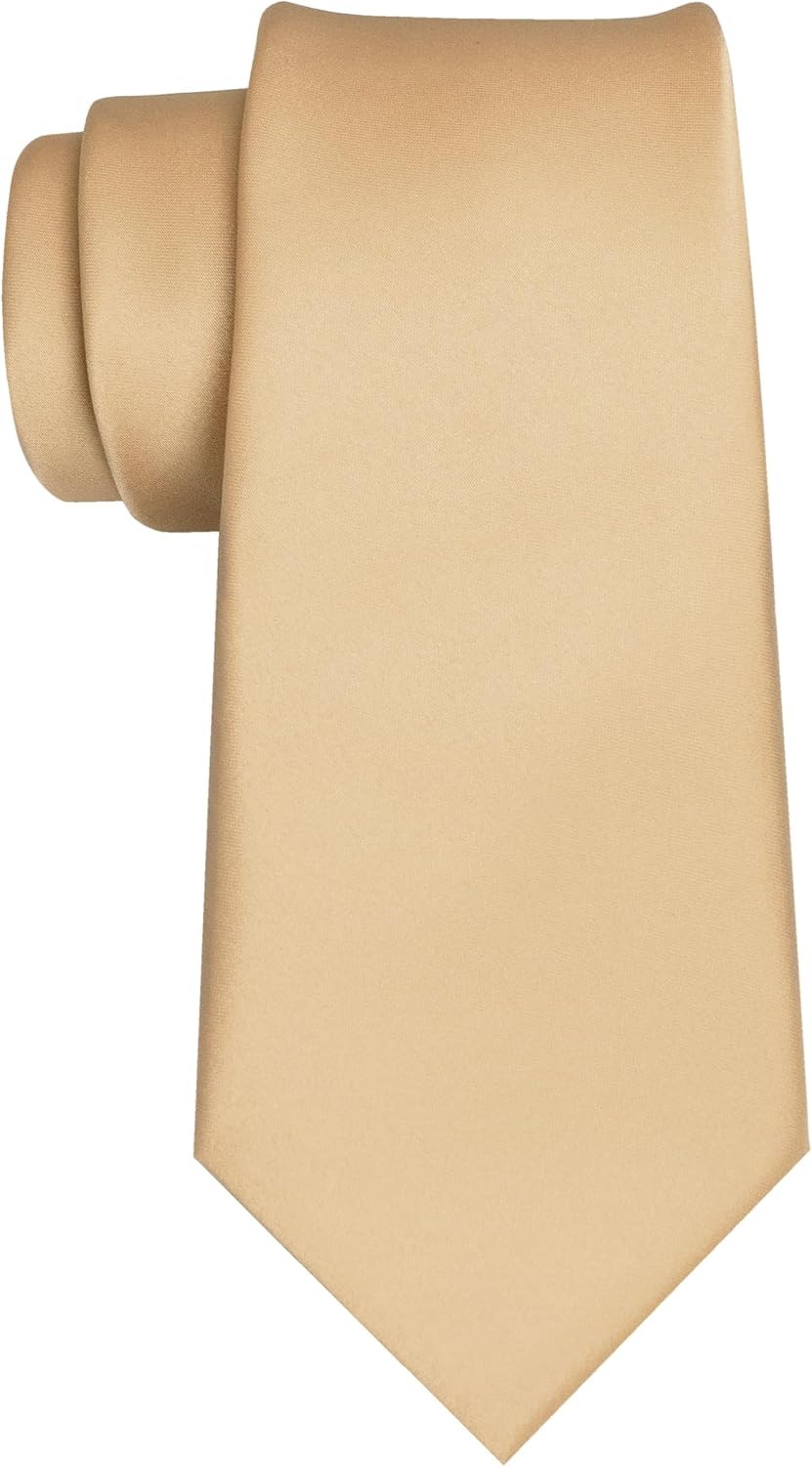 Solid Color Tie for Men - Business & Wedding Necktie | Elegant Design
