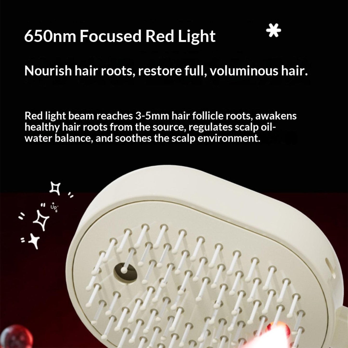 5 in 1 Air Cushion Hair Brush, Electric Spray Massage Comb, Preventing Drying and Tangling, Anti-Static Detangling Steaming Brush, for Curly, Straight, Thick, Thin, Long or Short Hair (Pink+Beige)
