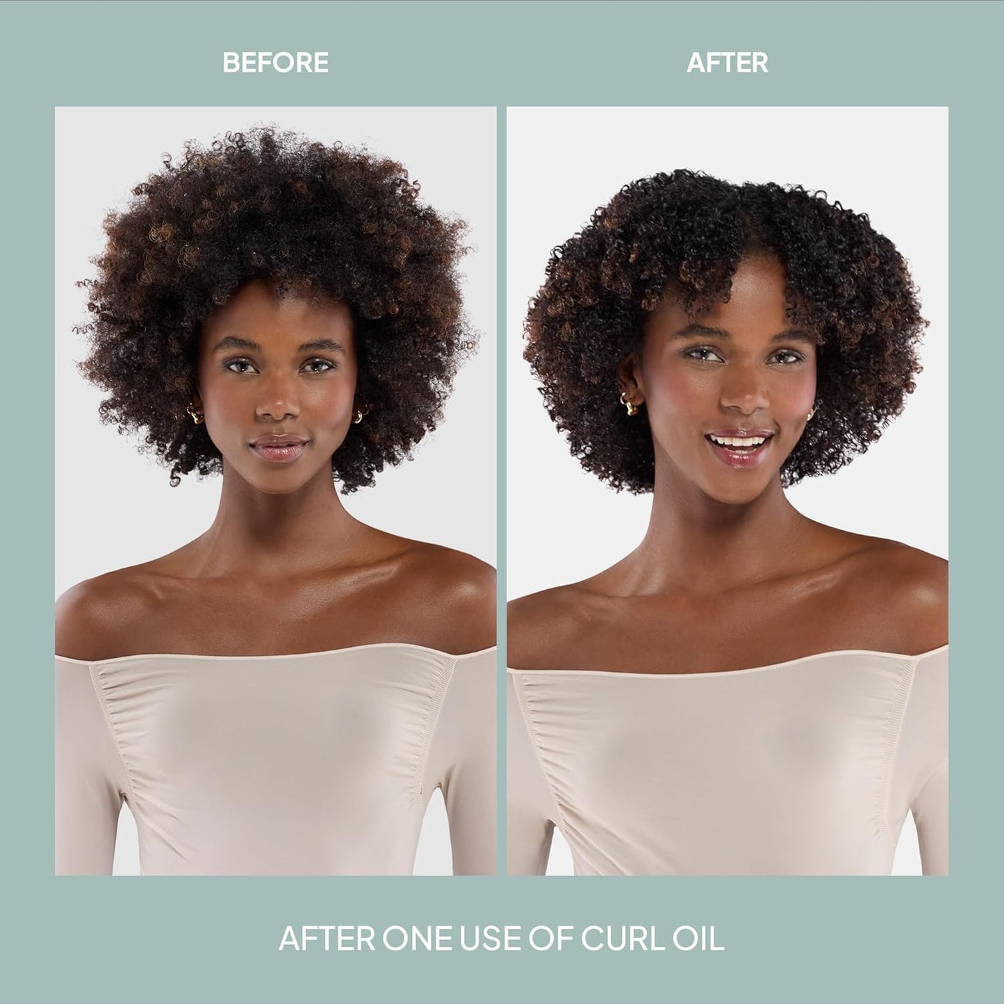 Curl Oil for All Curl Types - Define, Shine & Smooth Frizz - Silicone Free, No Parabens | 1 ml Sample